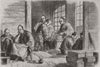 SHIMONOSEKI BOMBARDMENT.Japanese Prince Of Nagato's envoy paying indemnity 1865