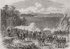 JAPAN. Defence of a pass by Japanese troops 1867 old antique print picture