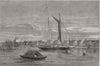SURINAM. Surinam. The City of Paramaribo, Surinam 1864 old antique print
