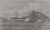 THE CIVIL WAR IN SPAIN. Bombardment of Alicante 1873 old antique print picture