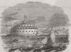 NEW YORK. Castle Garden, New York 1850 old antique vintage print picture