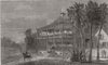 SOUTH CAROLINA. Planter's residence on the Cumbee River 1863 old antique print