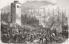 SEVILLE. Exportation of Corn. Spain 1854 old antique vintage print picture