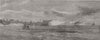 NEW YORK.The new fort near Sandy Hook, the entrance to the bay of New York 1865