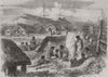 NEW ZEALAND. The Matata Pah, Refuge of Volkner's murderers 1866 old print