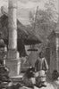 CHINA. Collecting money for the repair of Idols 1873 old antique print picture