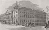 MONTREAL. Donegana's Hotel, destroyed by fire on August 16. Canada 1849 print