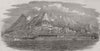 CUBA. Santiago de Cuba. St Jago de Cuba, sketched from the harbour 1849 print