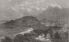 PANAMA. Taboga, Bay of Panama 1868 old antique vintage print picture