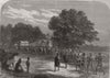 SOUTH AFRICA. Bringing Ivory to the Waggons 1868 old antique print picture