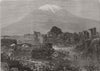 PERU EARTHQUAKE 1868.Ruins of the Church of San Antonio. View of the Pampa 1868