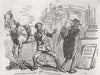 TAXIS. London Hackney Carriage Act 1853. Thou hast overcharged me.  1853 print