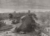 CHINA. The Wall of Peking Beijing 1873 old antique vintage print picture