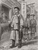 CHINA. Distributing the Peking Beijing Gazette 1873 old antique print picture