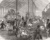 LONDON.The Queen's garden party at Buckingham Palace.The Drawingroom tent 1868