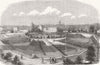 MANUFACTURING. The new river head works 1856 old antique vintage print picture