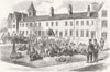 IRELAND. Sketches Ireland. Troops yard Poorhouse Kells 1870 old antique print