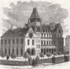 REDCAR. Sir William Turner's Grammar School, Coatham. Yorkshire 1870 old print