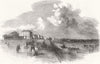 LANCASHIRE. Southport 1856 old antique vintage print picture