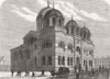 LIVERPOOL. The new Greek Church 1870 old antique vintage print picture