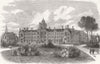BEDFORDSHIRE. The Bedfordshire Middle-Class College 1870 old antique print