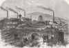 STAFFORDSHIRE. The Talk-o'-Th'-Hill Colliery, near Newcastle-under-Lyne 1866