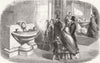 THE BRITISH MUSEUM. Drinking-fountains. London 1860 old antique print picture