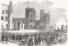 LAMBETH. Opening of the Southern Embankment of the Thames. London 1869 print
