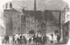 MANCHESTER. Silk-Street, Adelphi, Salford, during the flood 1866 old print