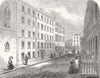 LONDON. Model lodging-house, St. Giles's 1847 old antique print picture
