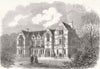 CAMBRIDGESHIRE. The new building of the Cambridge Union Society 1866 old print