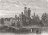 NORFOLK. Costessey Hall 1866 old antique vintage print picture