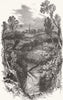 HAMPSTEAD. The Fleet-sketched near Hampstead. London 1854 old antique print