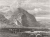 NORTH WALES. Craig CWM Bychan, Llyn Cwellyn. Wales 1866 old antique print