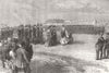 DORSET. Autumn Campaign. divine service Race Camp, Blandford 1872 old print