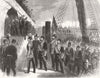 DOVER. Visit of the Sultan of Turkey. His Imperial Majesty landing. Turkey 1867
