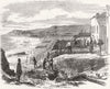 SOMERSET. Effects of the late storm at Minehead, Somersetshire 1859 old print