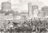 WINDSOR.Marriage of Princess Helena.departure of the Bride and Bridegroom 1866