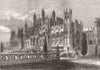 CHESHIRE. Eaton Hall, Chester, the seat of the Duke Of Westminster 1874 print