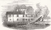 EXETER. Whirlwind. Devon 1850 old antique vintage print picture