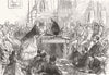 LONDON. Presenting the Freedom of the City of London 1872 old antique print