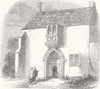 SOMERSET. Nash Priory, near Yeovil 1853 old antique vintage print picture