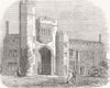 SOMERSET. Montacute Priory 1853 old antique vintage print picture