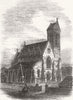 WALWORTH. St John's Church. London 1865 old antique vintage print picture