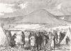FOLKESTONE. Volunteer rifle-match. Kent 1869 old antique vintage print picture