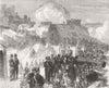 KENT. The volunteer review at Dover. Defence of the castle batteries 1869