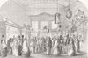 WORCESTER. Bazaar in the Shire-Hal 1853 old antique vintage print picture