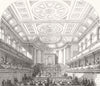 BRADFORD. The Saltaire Concert in St. George's Hall. Yorkshire 1853 old print