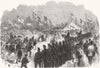 LONDON. Opening of Southwark Park 1869 old antique vintage print picture