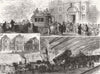 BLACKBURN. The fatal railway collision. Lancashire 1880 old antique print